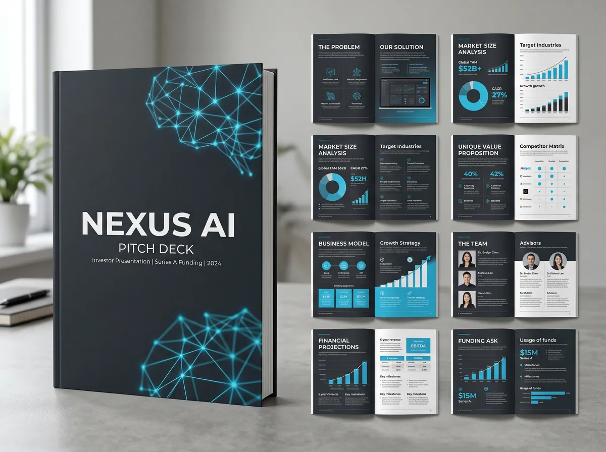 AI-Driven Tech Startup Investor Pitch 202605052123 — Book Cover Design by DesignDile