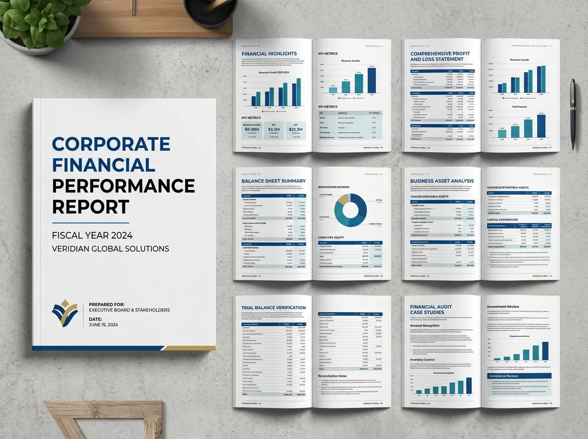 Corporate Financial and Accounting Report 202605052044 — Book Cover Design by DesignDile