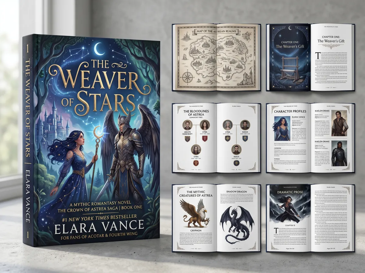 The Bestselling Romantasy and Mythic 202605162351 — Book Cover Design by DesignDile