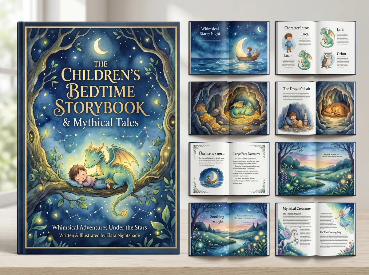 The Children's Bedtime Storybook and 202605162348 — Book Cover Design by DesignDile