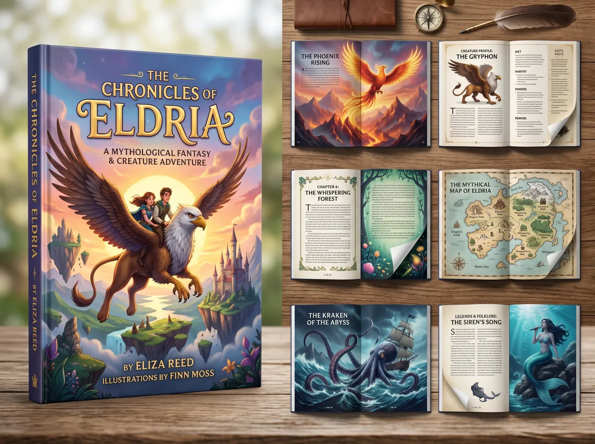 The Children's Mythological Fantasy and 202605162349 — Book Cover Design by DesignDile