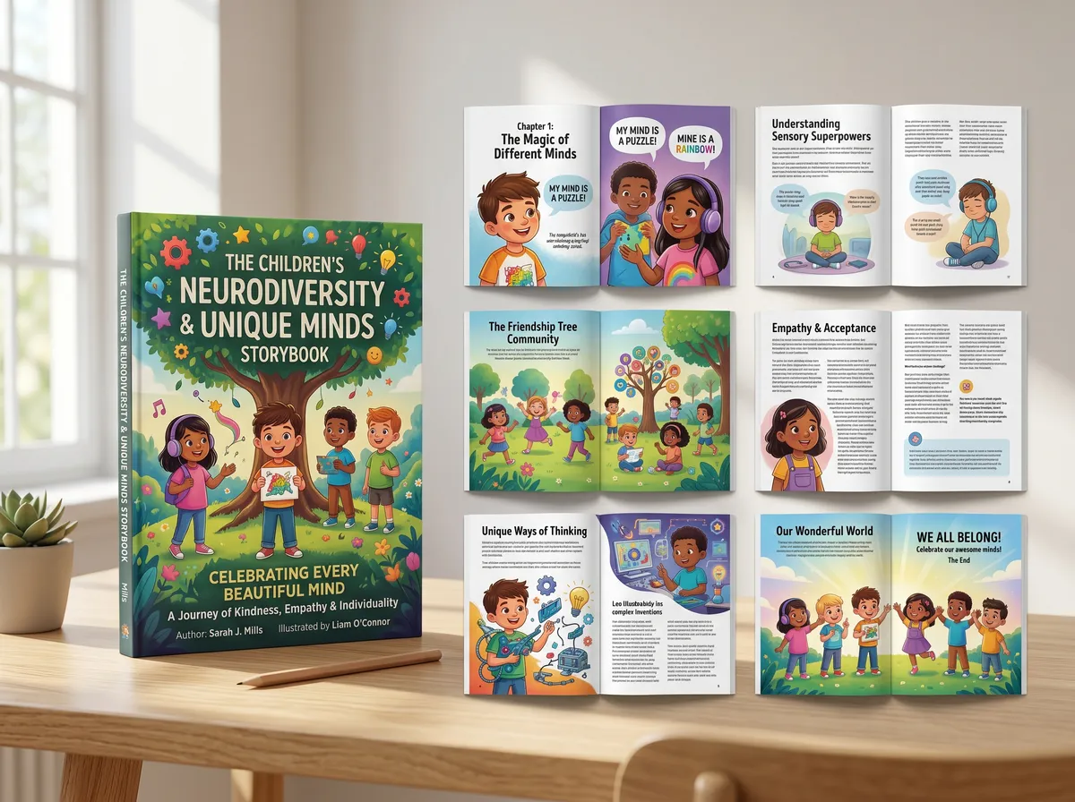 The Children's Neurodiversity and Unique 202605162347 — Book Cover Design by DesignDile