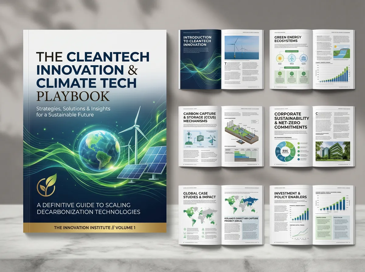 The CleanTech Innovation and Climate 202605162345 — Book Cover Design by DesignDile