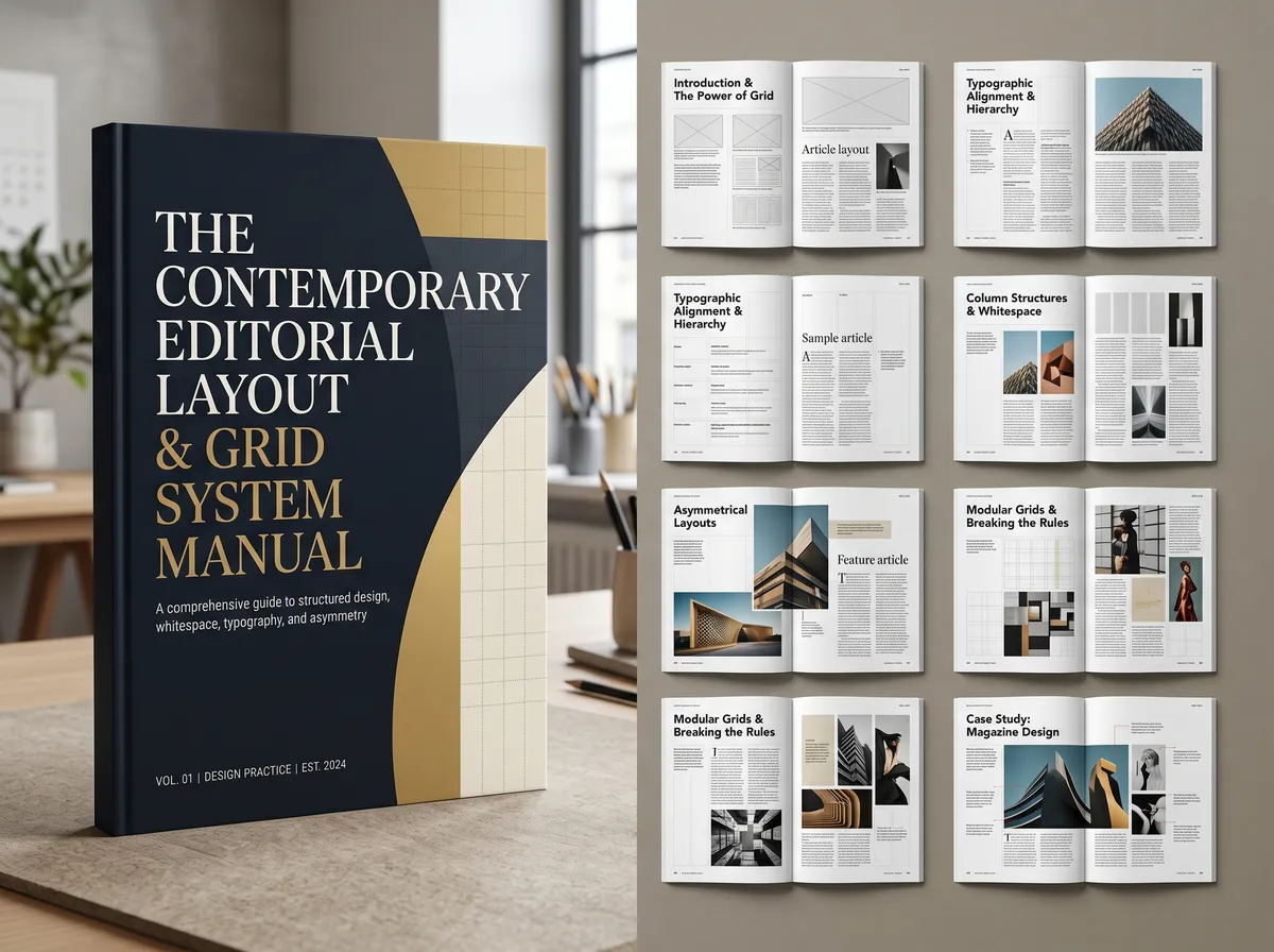 The Contemporary Editorial Layout and 202605162329 — Book Cover Design by DesignDile
