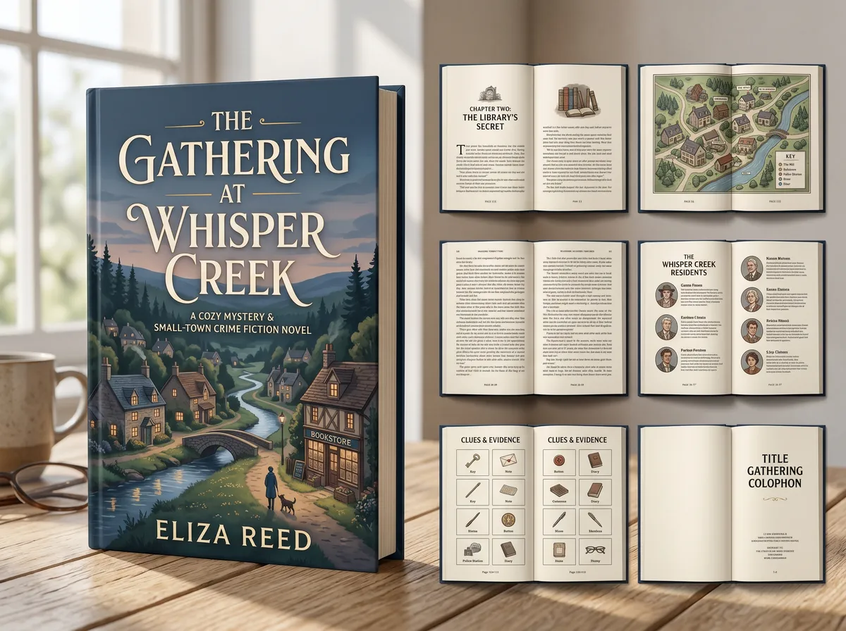 The Cozy Mystery and Small-Town 202605162350 — Book Cover Design by DesignDile