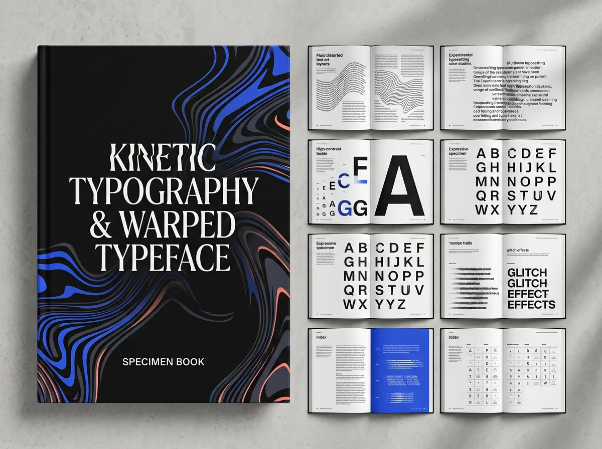 The Kinetic Typography and Warped 202605162345 — Book Cover Design by DesignDile