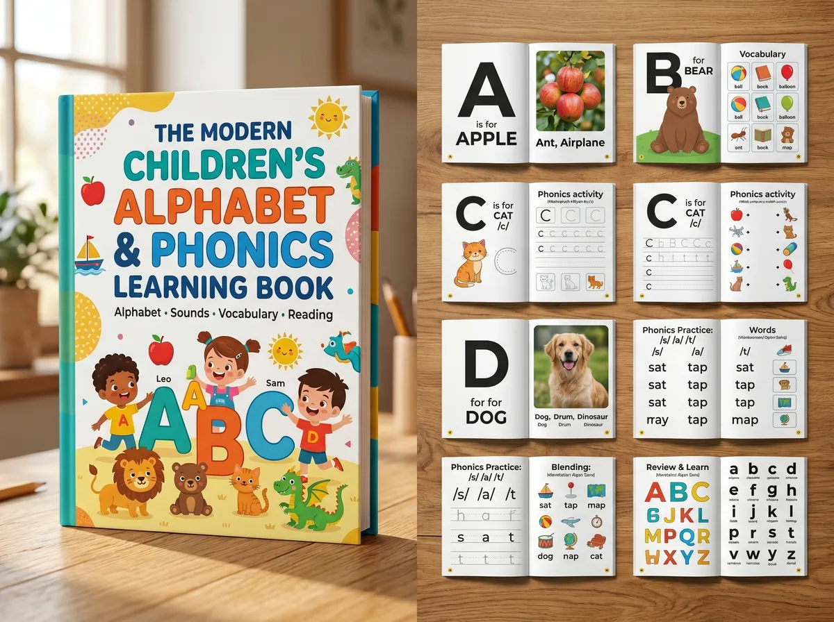 The Modern Children's Alphabet and 202605162348 — Book Cover Design by DesignDile