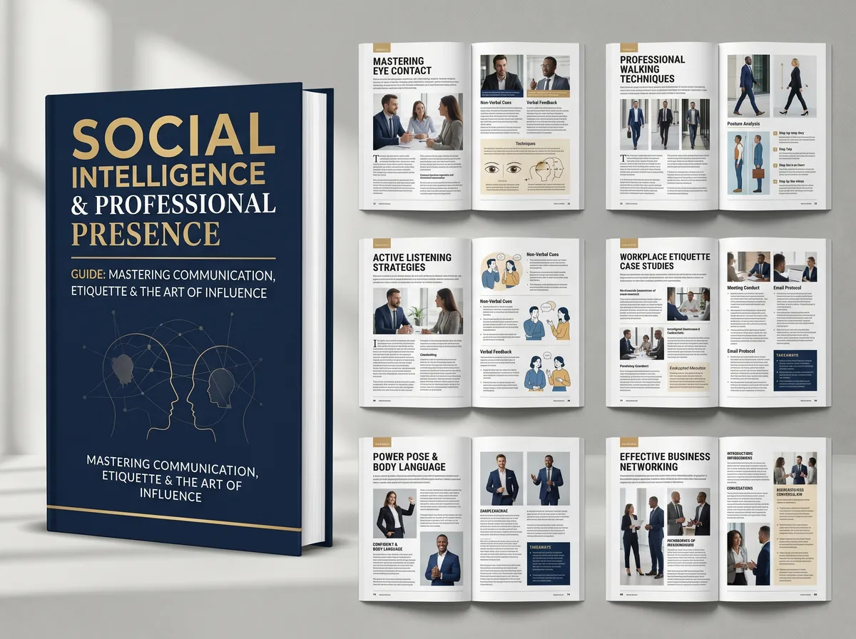 ocial Intelligence and Professional Presence 202605052303 — Book Cover Design by DesignDile