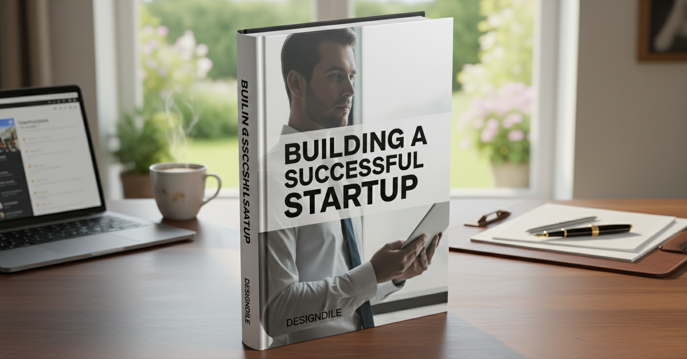 Building a Successful Startup Book Cover Design by DesignDile