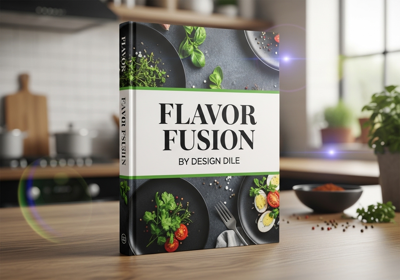 Flavor Fusion Book Cover Design by DesignDile