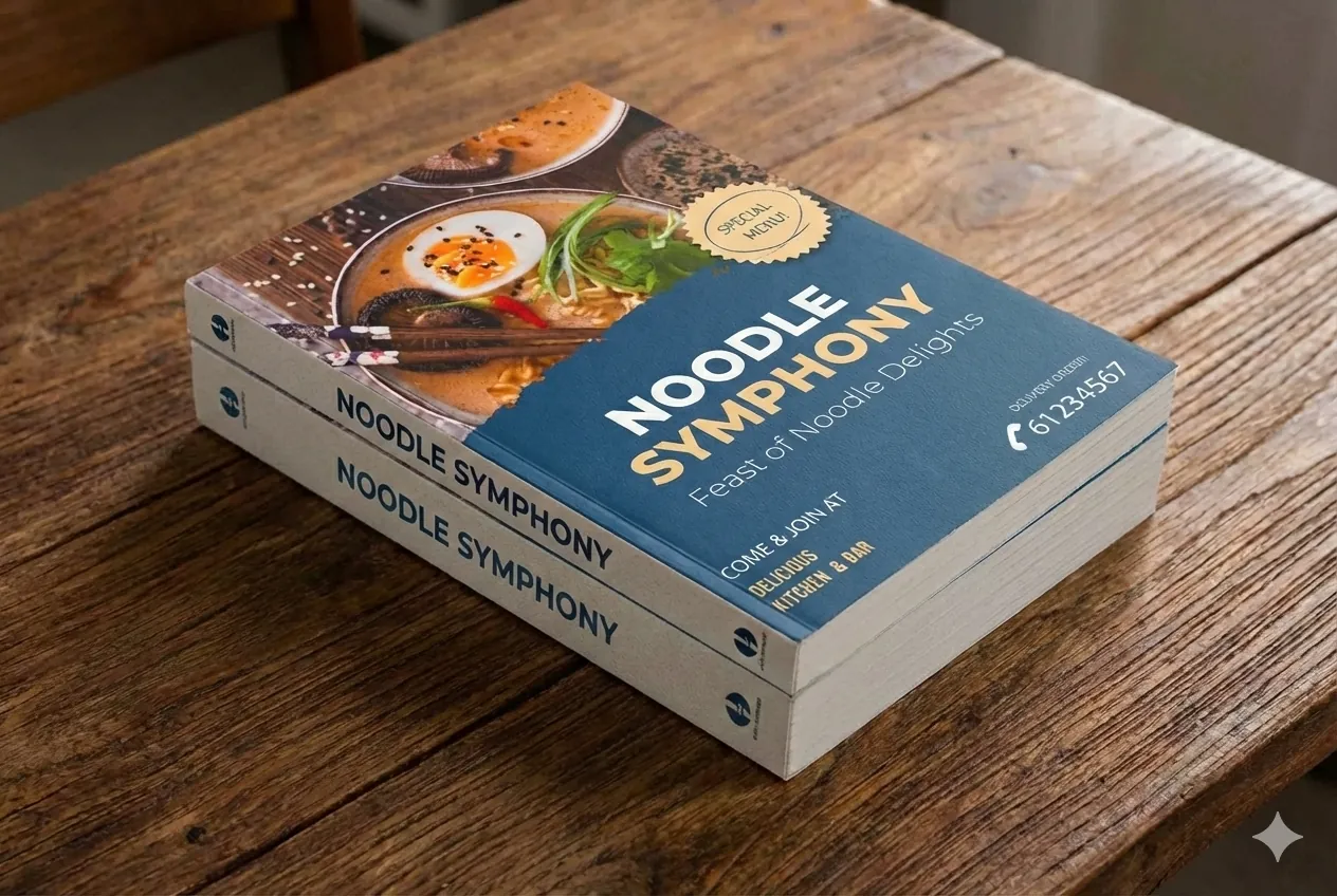 Noodle Symphony Book Cover Design by DesignDile
